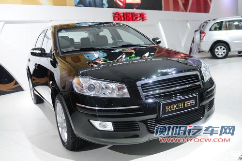 瑞麒G5自动档车型9月上市 搭载全新2.0L发动机