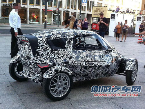 奥迪零排放城市电动车谍照 9月亮相车展