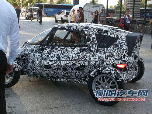 奥迪零排放城市电动车谍照 9月亮相车展