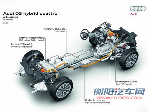 奥迪A4插电混动车亮相 将搭载电子四驱