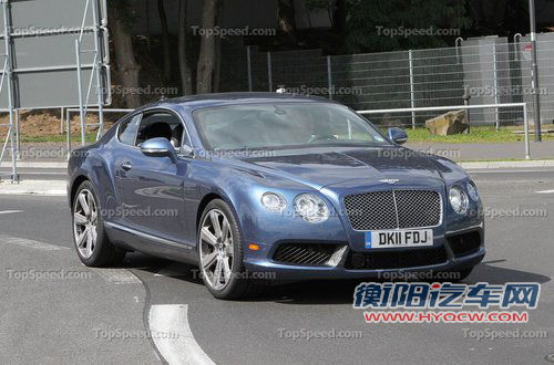 宾利新款欧陆GT清晰谍照 法兰克福将首发