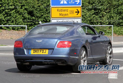 宾利新款欧陆GT清晰谍照 法兰克福将首发