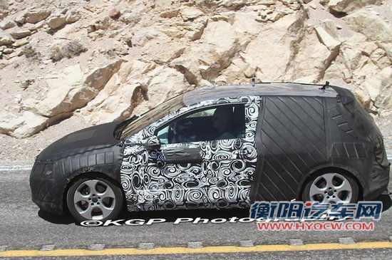 高尔夫7 GTI测试原型车首次曝光 尺寸更大