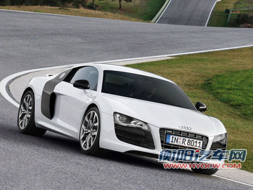 疑似奥迪新R8前脸谍照 采用三角形LED大灯