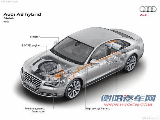 奥迪A8混合动力量产车发布 明年正式上市