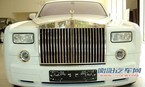 全世界只有2辆的镀金装甲劳斯莱斯幻影LWB