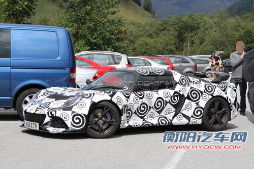 莲花超跑新谍照 法兰克福首发/3.5L引擎