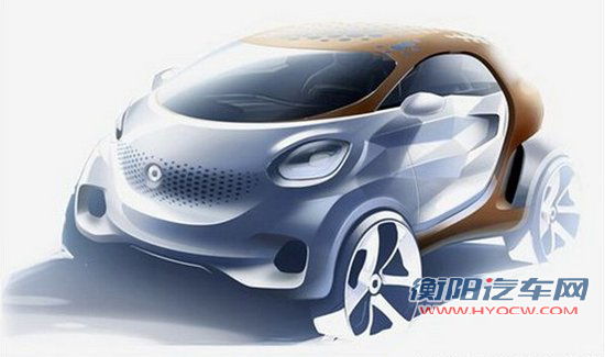 电动小怪兽 smart Forvision概念车将亮相