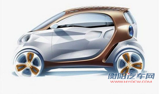 电动小怪兽 smart Forvision概念车将亮相