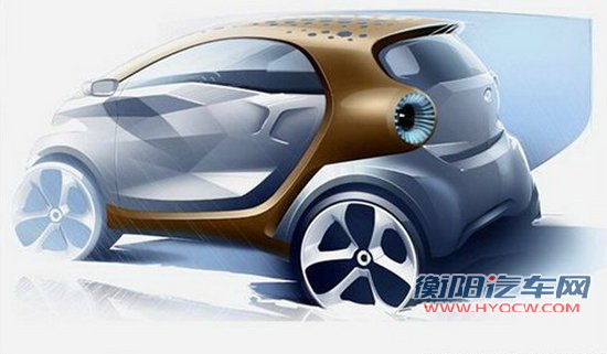 电动小怪兽 smart Forvision概念车将亮相
