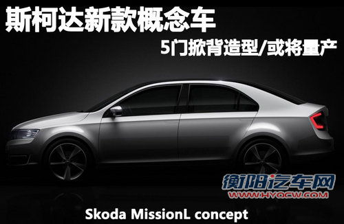 斯柯达新款概念车 5门掀背造型/或将量产