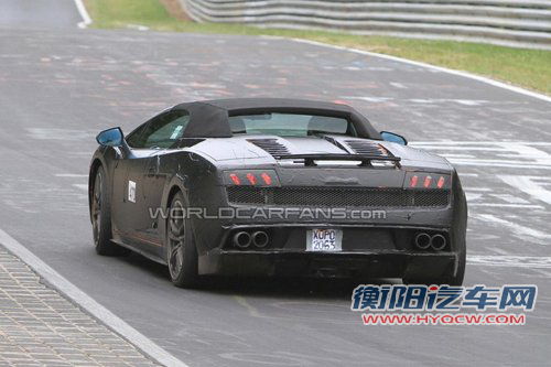 兰博基尼新敞篷车谍照 V10引擎/明年发布
