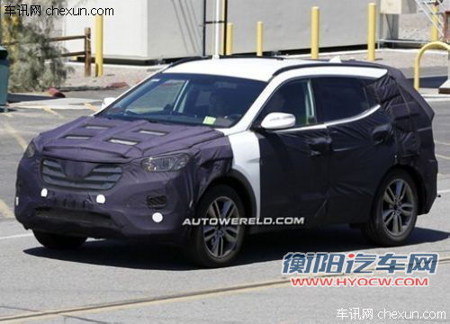 现代新Santa Fe谍照被曝光 2012年上市