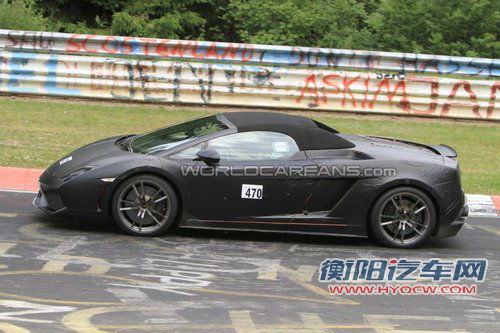 兰博基尼新敞篷车谍照 V10引擎/明年发布