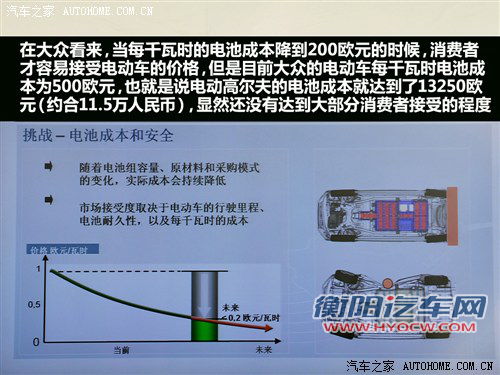 仍处于示范阶段 大众高尔夫电动车体验