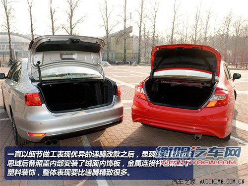 新一代的针锋相对 全新速腾详细对比新思域