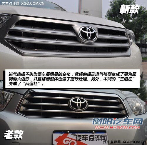 旧貌换新颜 广汽丰田汉兰达新老款对比导购