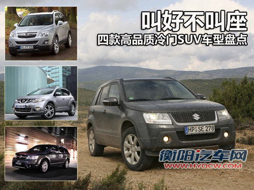 叫好不叫座 四款高品质冷门SUV车型盘点