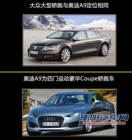 大众将产大型轿跑车 与奥迪A9同级（图）