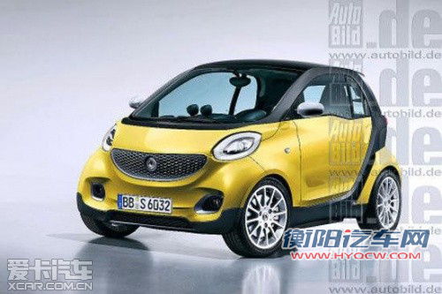 预计明年发布 全新Smart fortwo效果图