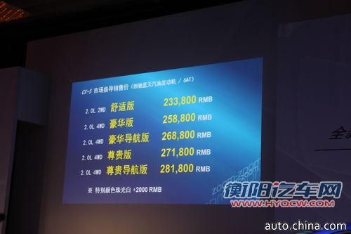 马自达CX-5北京上市 售价23.38万-28.18万