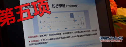 全系标配博世ESP 场地体验东风景逸SUV
