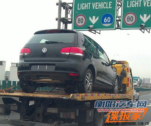 双门造型 疑似大众高尔夫7原型车曝光