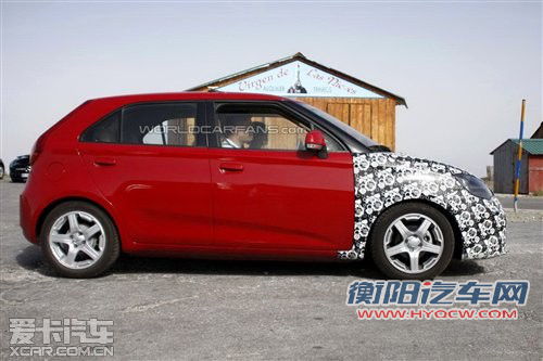 前脸变动/或明年初上 曝2013款MG3谍照