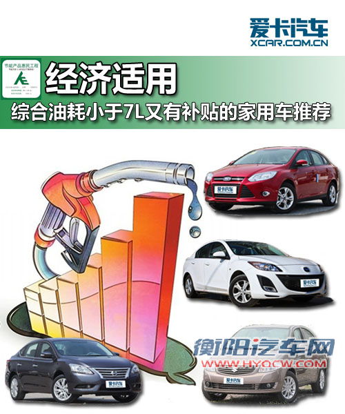经济适用 综合油耗仅7L且有补贴的车型
