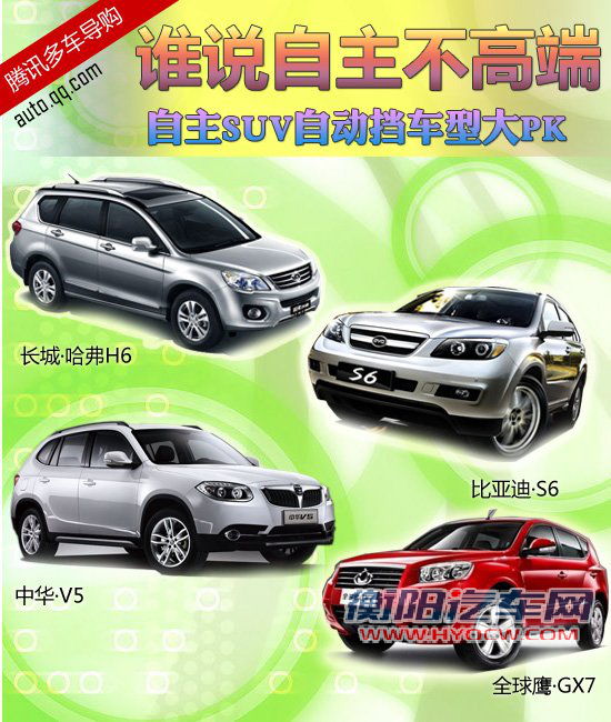 自主SUV自动挡车型 自主SUV自动挡车型