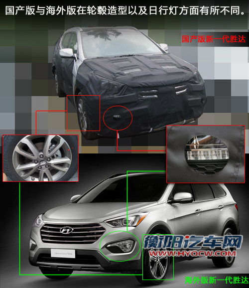 北京现代七座SUV年底上市 2.0T谍照解析