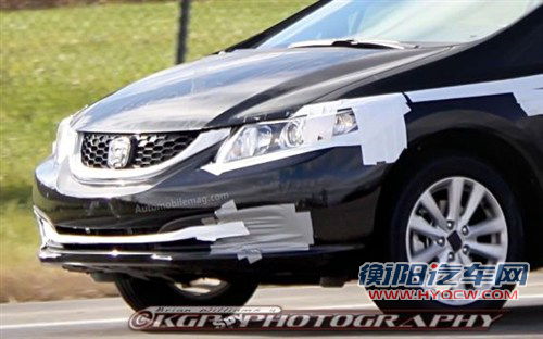 外观设计小修改 本田新款思域路试谍照 汽车之家