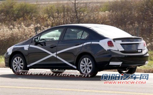 外观设计小修改 本田新款思域路试谍照 汽车之家