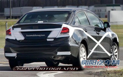 外观设计小修改 本田新款思域路试谍照 汽车之家