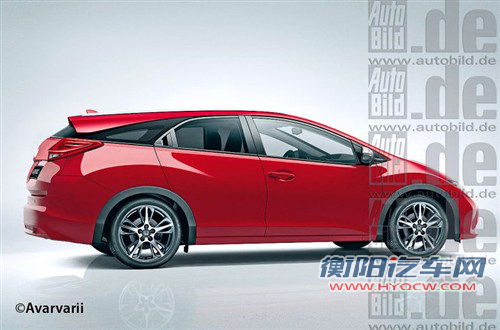 明年9月发布 本田思域旅行版假想图曝光 汽车之家