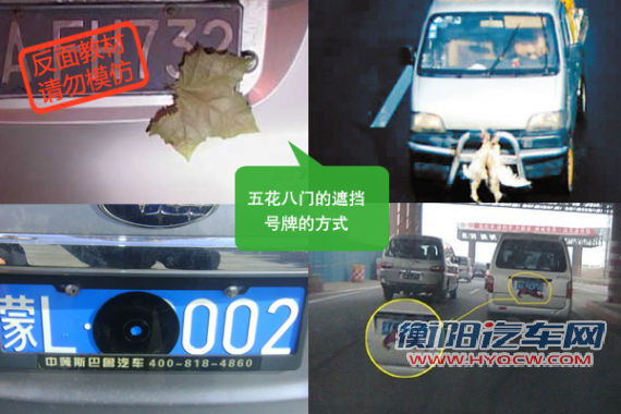 各种遮挡号牌的方法层出不穷 各种遮挡号牌的方法层出不穷