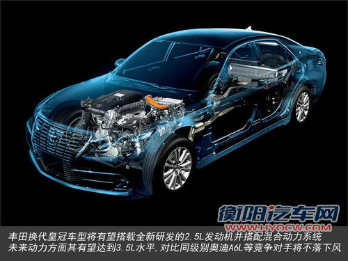 丰田皇冠换代 更换动力总成/加长抗衡A6L