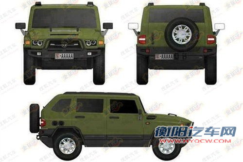 硬派越野范 东风HUV量产版专利图曝光