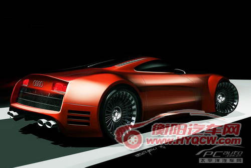 奥迪R10渲染图