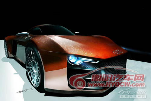 奥迪R10渲染图