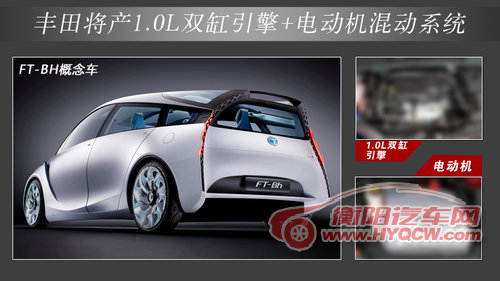 丰田将产双缸1.0L混合动力引擎 油耗2升