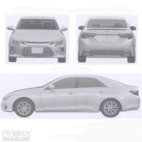新款丰田锐志申报图