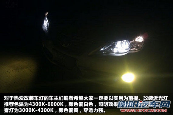 对于喜好改装车灯的车主们编者希望大家一定要以实用为前提 对于喜好改装车灯的车主们编者希望大家一定要以实用为前提