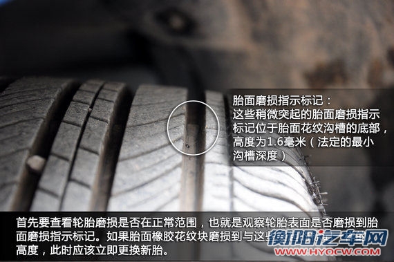 检查轮胎磨损是否在正常范围 检查轮胎磨损是否在正常范围
