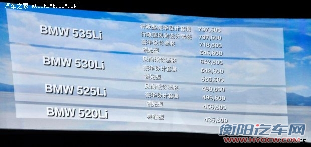 宝马华晨宝马宝马5系2014款 535Li 行政型 豪华设计套装