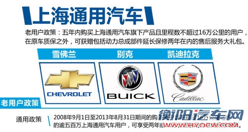 上海通用延长两年发动机/变速器保修期