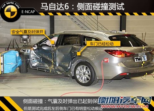 新马自达6安全碰撞解析 车门存松动隐患