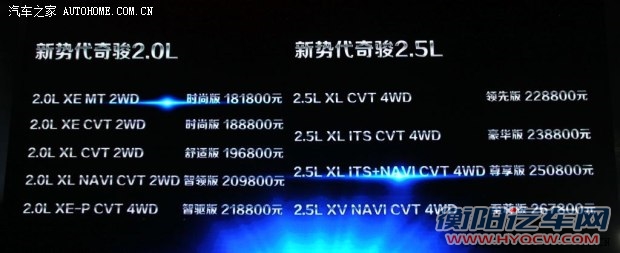 日产东风日产奇骏2014款 2.5L CVT至尊版 4WD