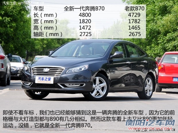 一汽奔腾 奔腾B70 2014款 2.0L 自动舒适型