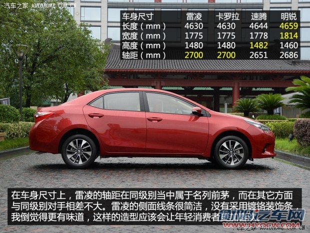 广汽丰田 雷凌 2014款 1.8GS-L CVT领先版